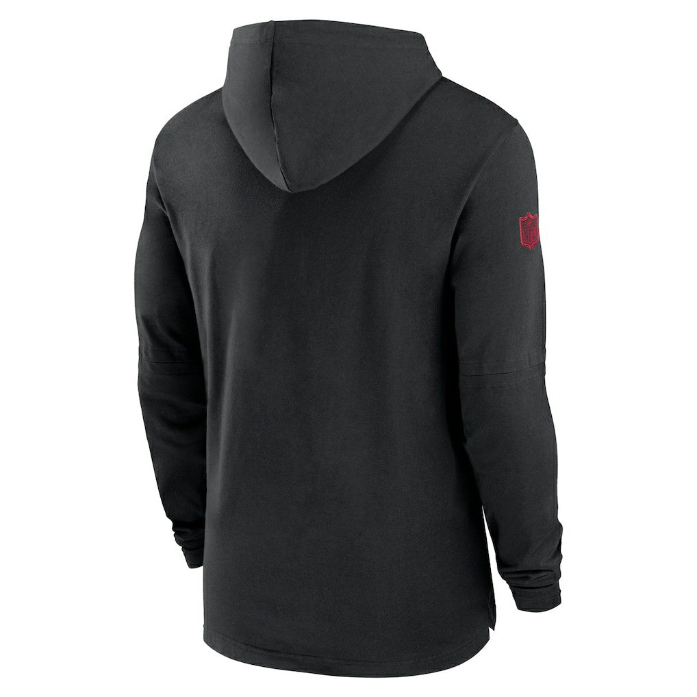 2024/25 Sideline Performance Long Sleeve Hoodie T-Shirt - Atlanta Falcons Hoodies