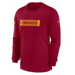 Sideline Player Performance Long Sleeve T-Shirt - Washington Commanders T-shirts