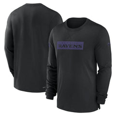 Sideline Player Performance Long Sleeve T-Shirt - Baltimore Ravens T-shirts