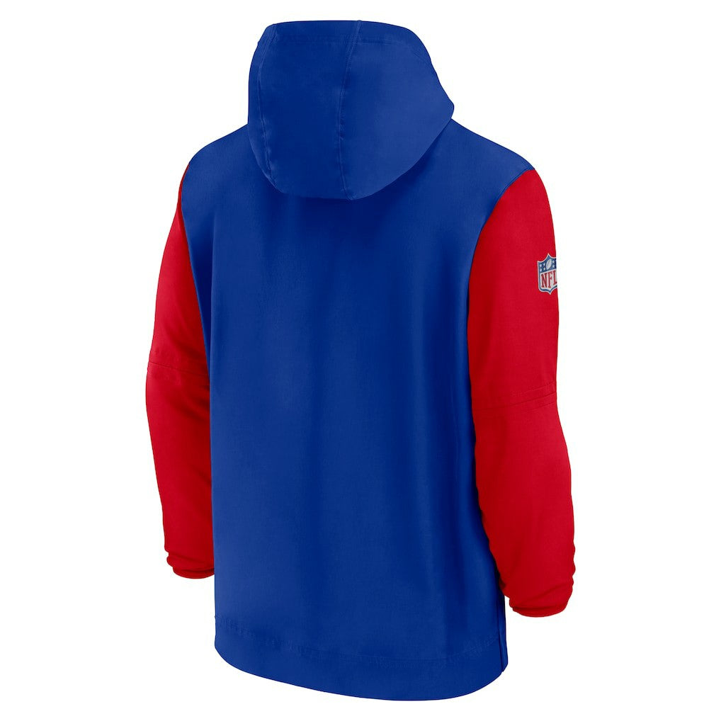 2024/25 Sideline Pre-Game Player 1/2-Zip Hoodie Jacket - Buffalo Bills Hoodies
