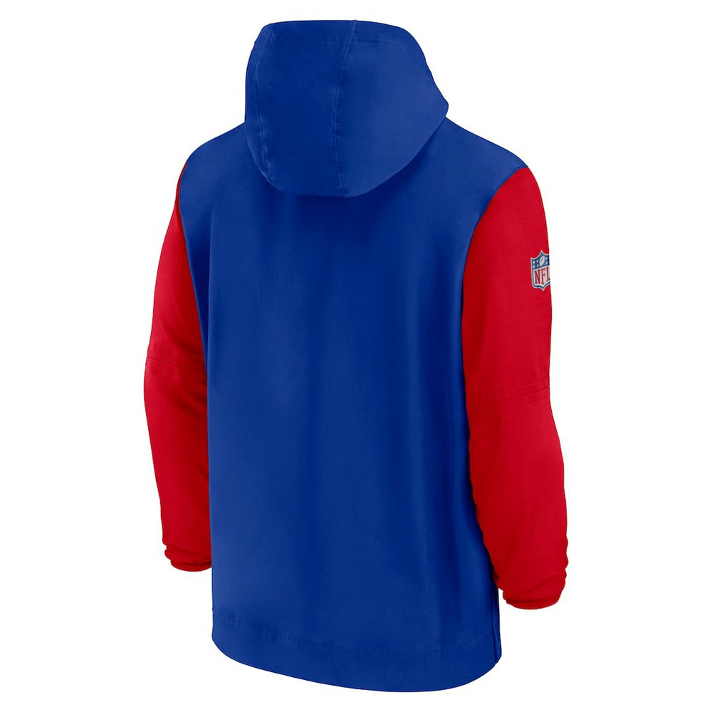 2024/25 Sideline Pre-Game Player 1/2-Zip Hoodie Jacket - Buffalo Bills Hoodies