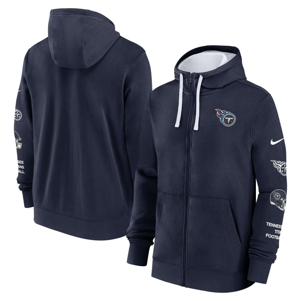 Primetime Club Full-Zip Hoodie - Tennessee Titans Hoodies