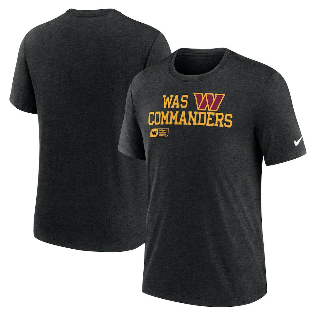 Overlap Lockup Tri-Blend T-Shirt - Washington Commanders T-shirts