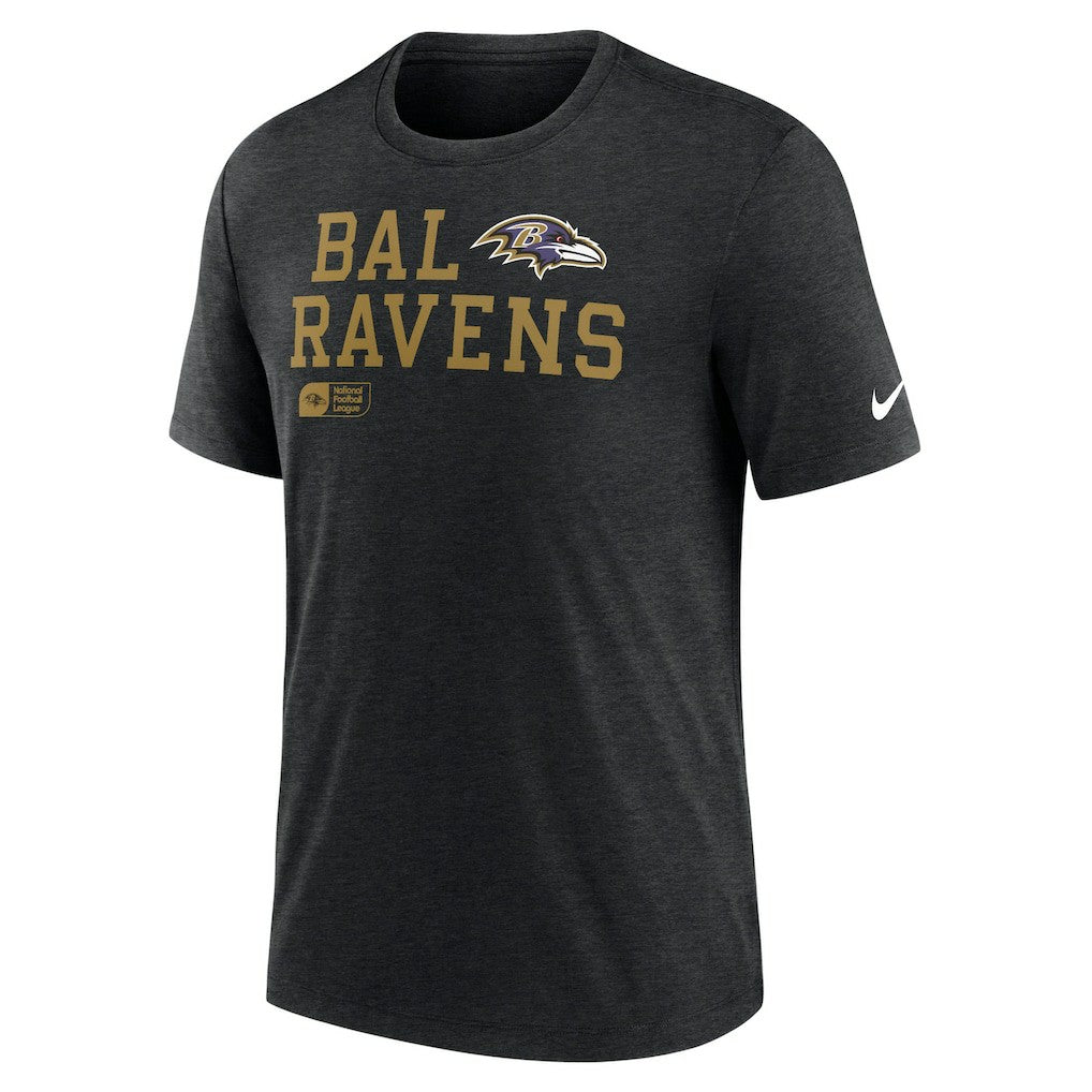 Overlap Lockup Tri-Blend T-Shirt - Baltimore Ravens T-shirts