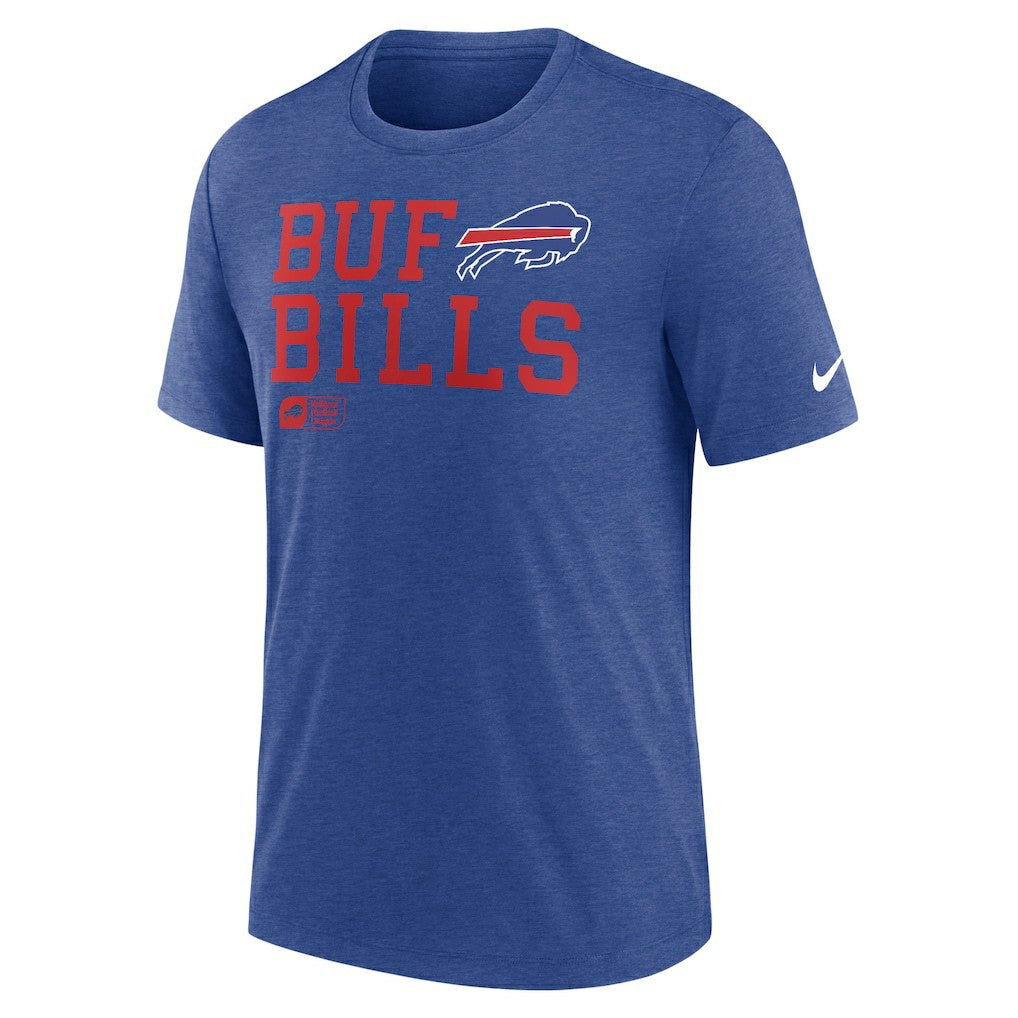 Overlap Lockup Tri-Blend T-Shirt - Buffalo Bills T-shirts