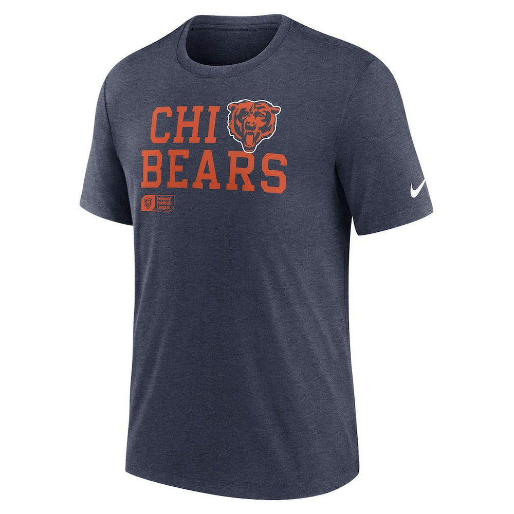 Overlap Lockup Tri-Blend T-Shirt - Chicago Bears T-shirts