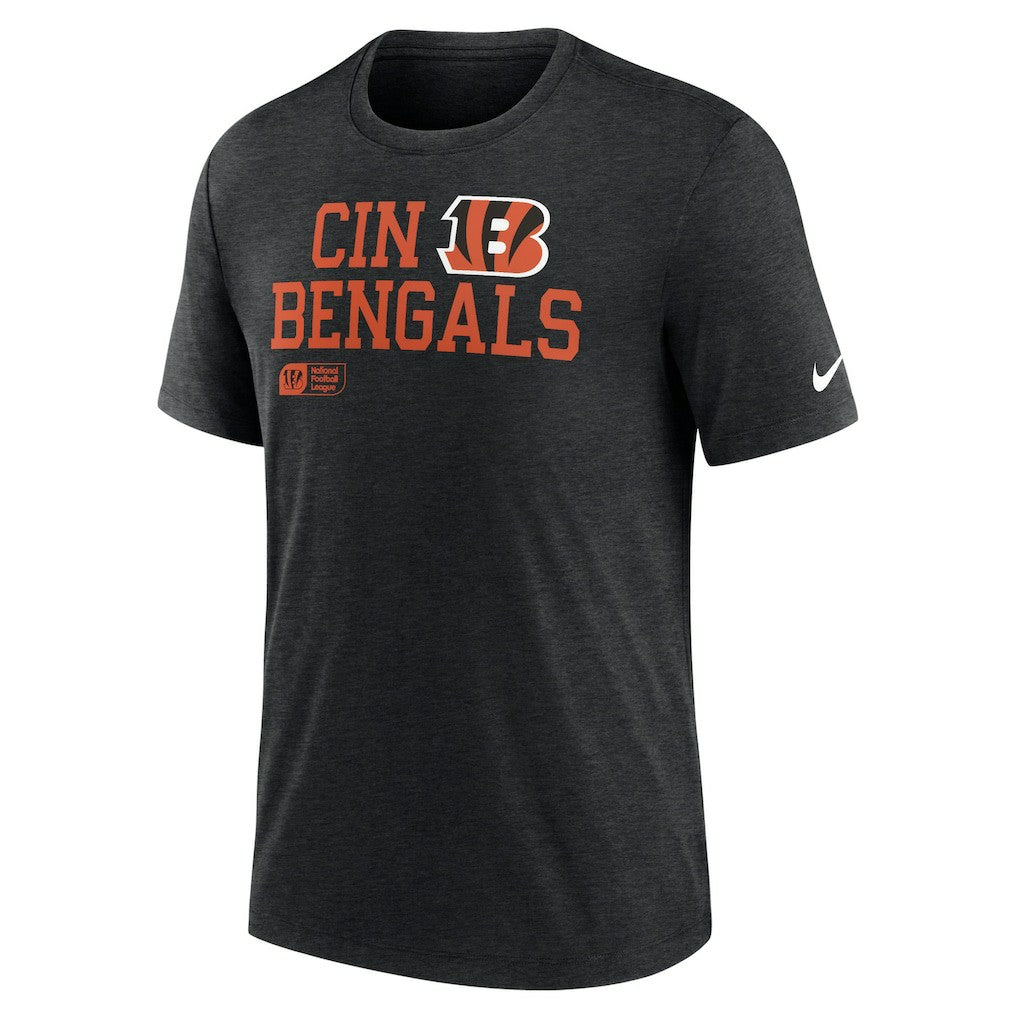 Overlap Lockup Tri-Blend T-Shirt - Cincinnati Bengals T-shirts