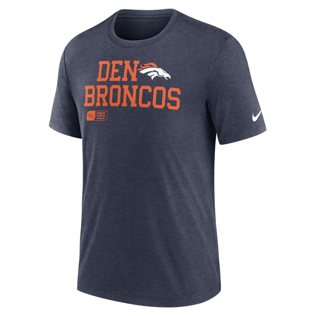 Overlap Lockup Tri-Blend T-Shirt - Denver Broncos T-shirts