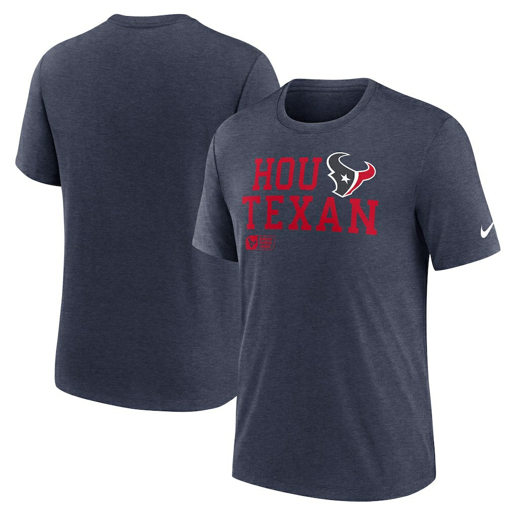 Overlap Lockup Tri-Blend T-Shirt - Houston Texans T-shirts