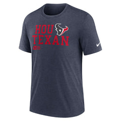 Overlap Lockup Tri-Blend T-Shirt - Houston Texans T-shirts