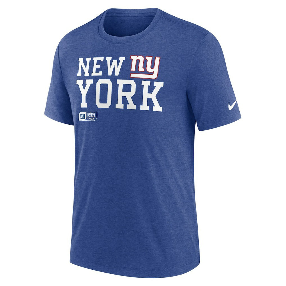 Overlap Lockup Tri-Blend T-Shirt - New York Giants T-shirts