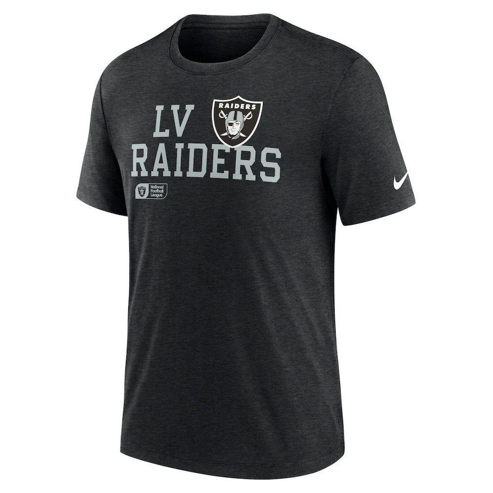 Overlap Lockup Tri-Blend T-Shirt - Las Vegas Raiders T-shirts
