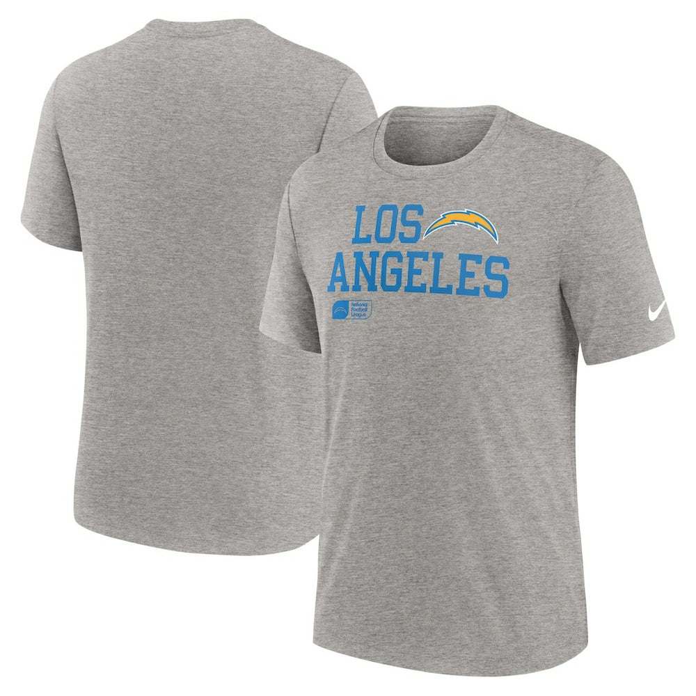 Overlap Lockup Tri-Blend T-Shirt - Los Angeles Chargers T-shirts
