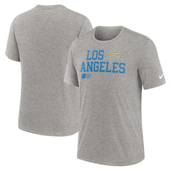 Overlap Lockup Tri-Blend T-Shirt - Los Angeles Chargers T-shirts