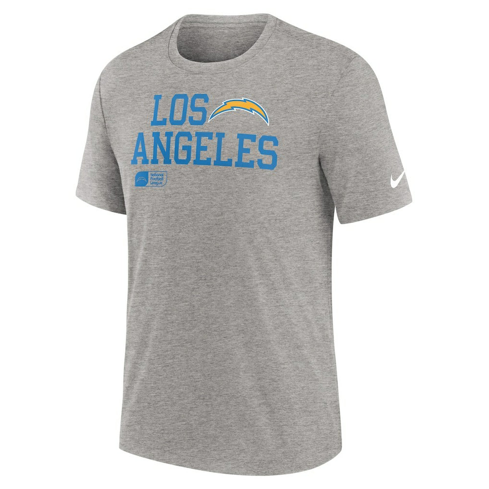Overlap Lockup Tri-Blend T-Shirt - Los Angeles Chargers T-shirts