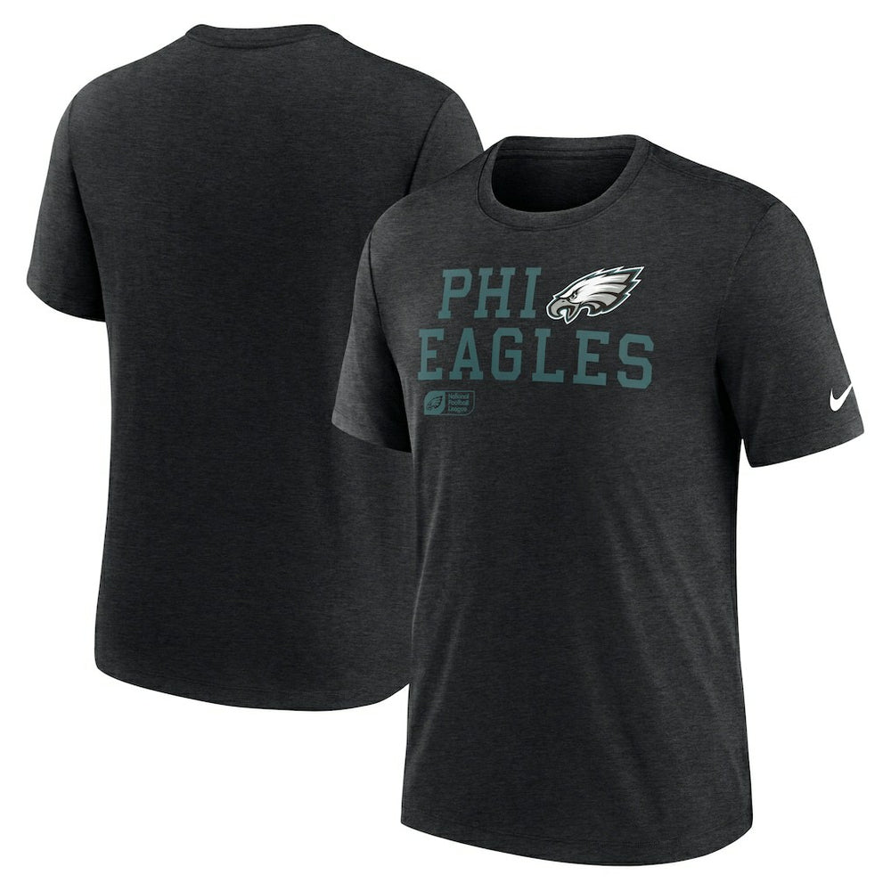 Overlap Lockup Tri-Blend T-Shirt - Philadelphia Eagles T-shirts