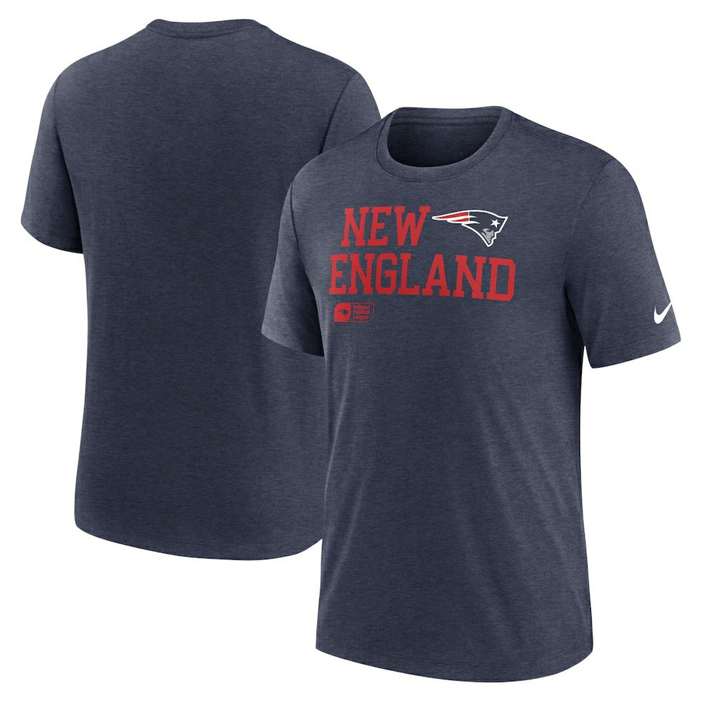 Overlap Lockup Tri-Blend T-Shirt - New England Patriots T-shirts