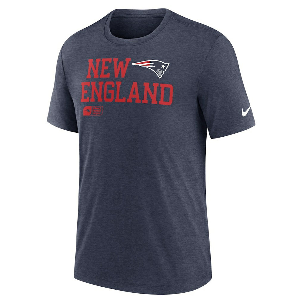 Overlap Lockup Tri-Blend T-Shirt - New England Patriots T-shirts