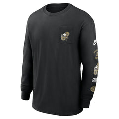 Rewind Heavy Max90 Pocket Long Sleeve T-Shirt - New Orleans Saints T-shirts