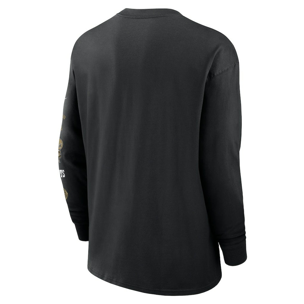 Rewind Heavy Max90 Pocket Long Sleeve T-Shirt - New Orleans Saints T-shirts