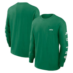 Rewind Heavy Max90 Pocket Long Sleeve T-Shirt - New York Jets T-shirts