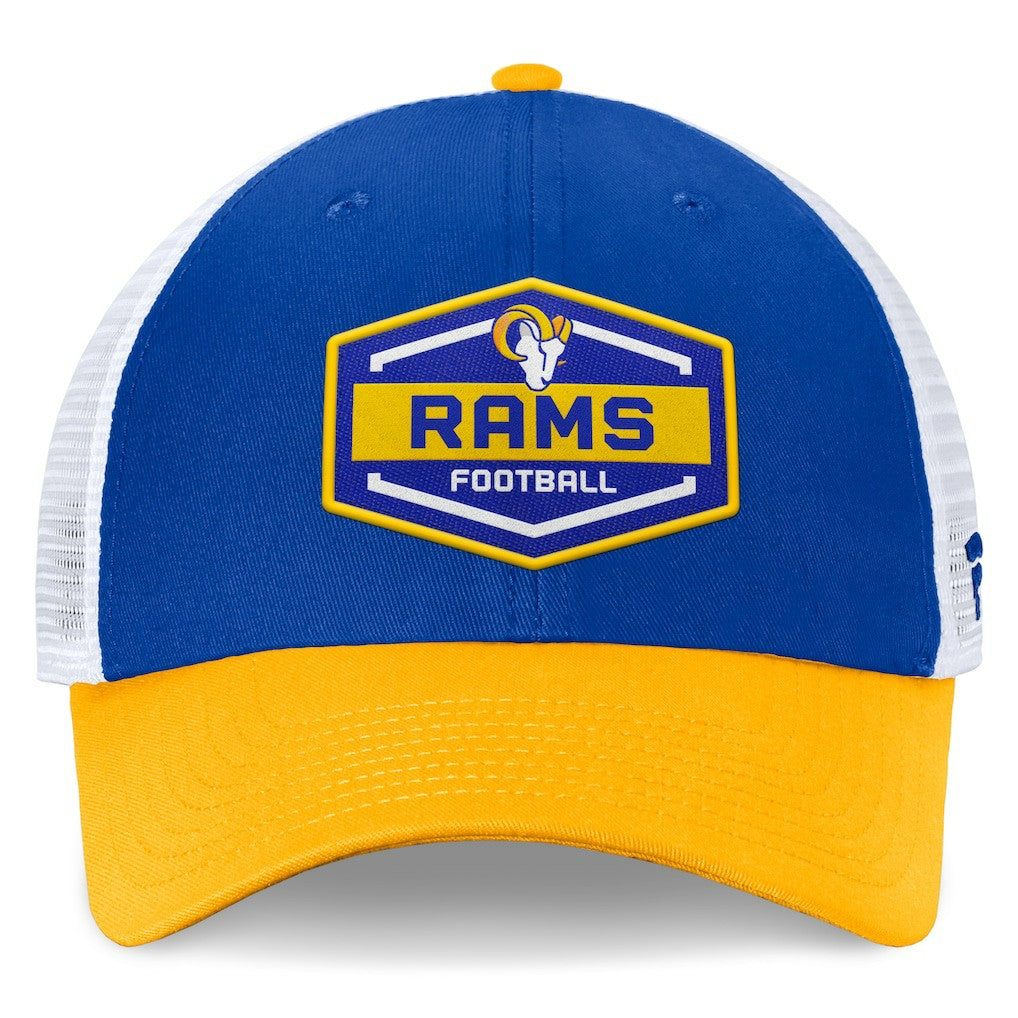 Bench Trucker Adjustable Hat - Los Angeles Rams Hats