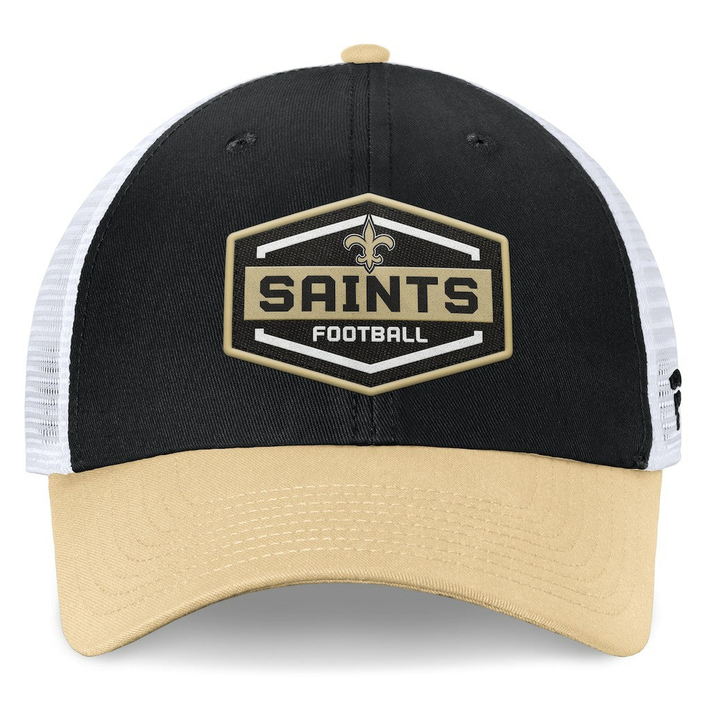 Bench Trucker Adjustable Hat - New Orleans Saints Hats