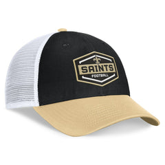 Bench Trucker Adjustable Hat - New Orleans Saints Hats
