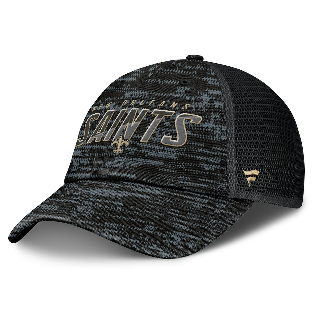 Challenge Trucker Adjustable Hat - New Orleans Saints Hats