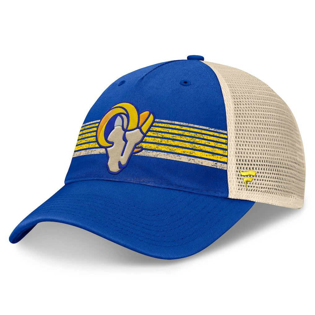 Center Stripe Trucker Adjustable Hat - Los Angeles Rams Hats
