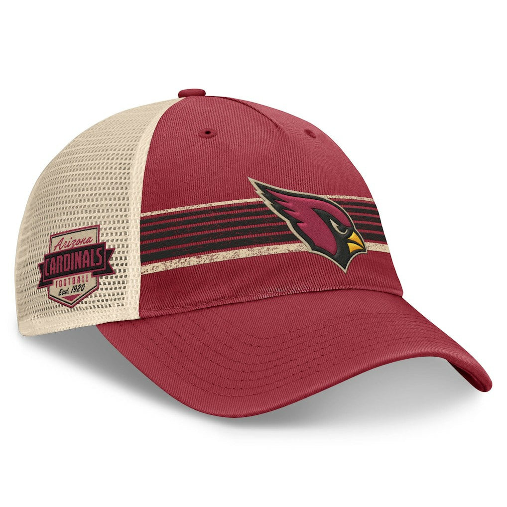 Center Stripe Trucker Adjustable Hat - Arizona Cardinals Hats