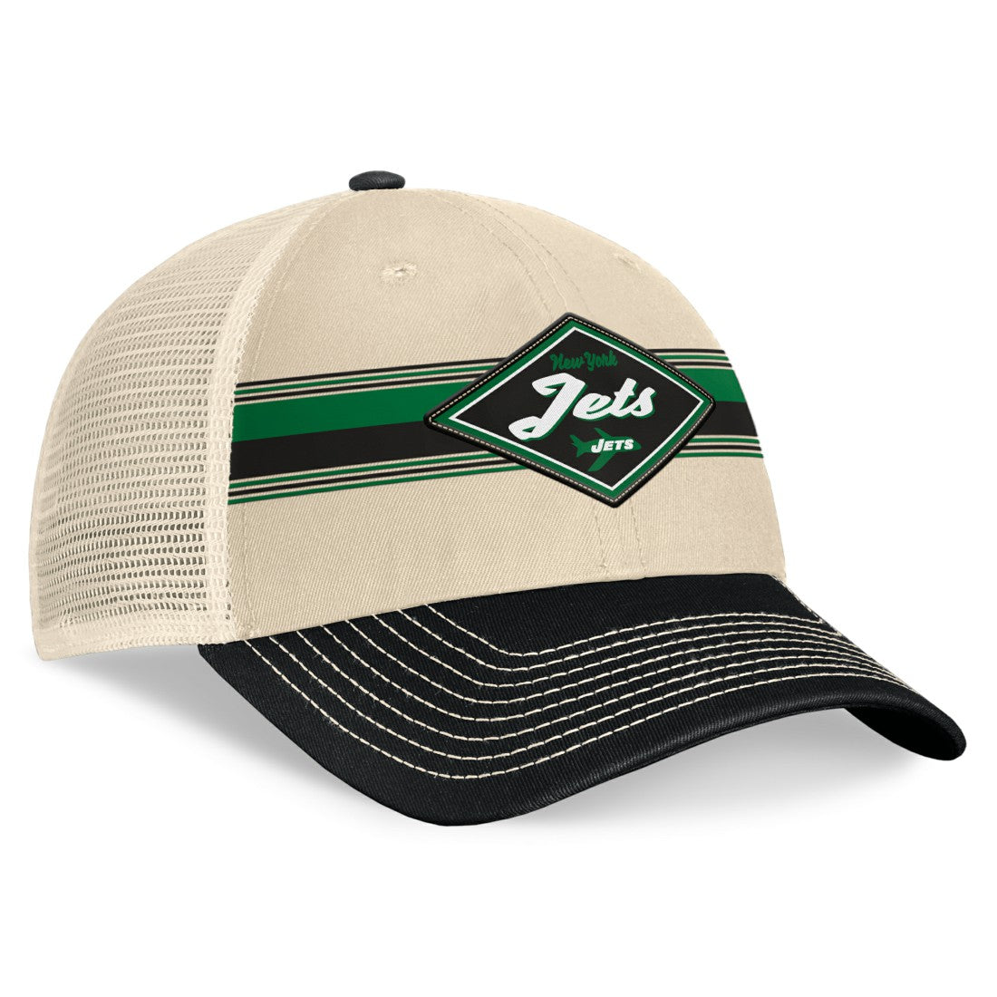 Diamond Stripe Trucker Adjustable Hat - New York Jets Hats