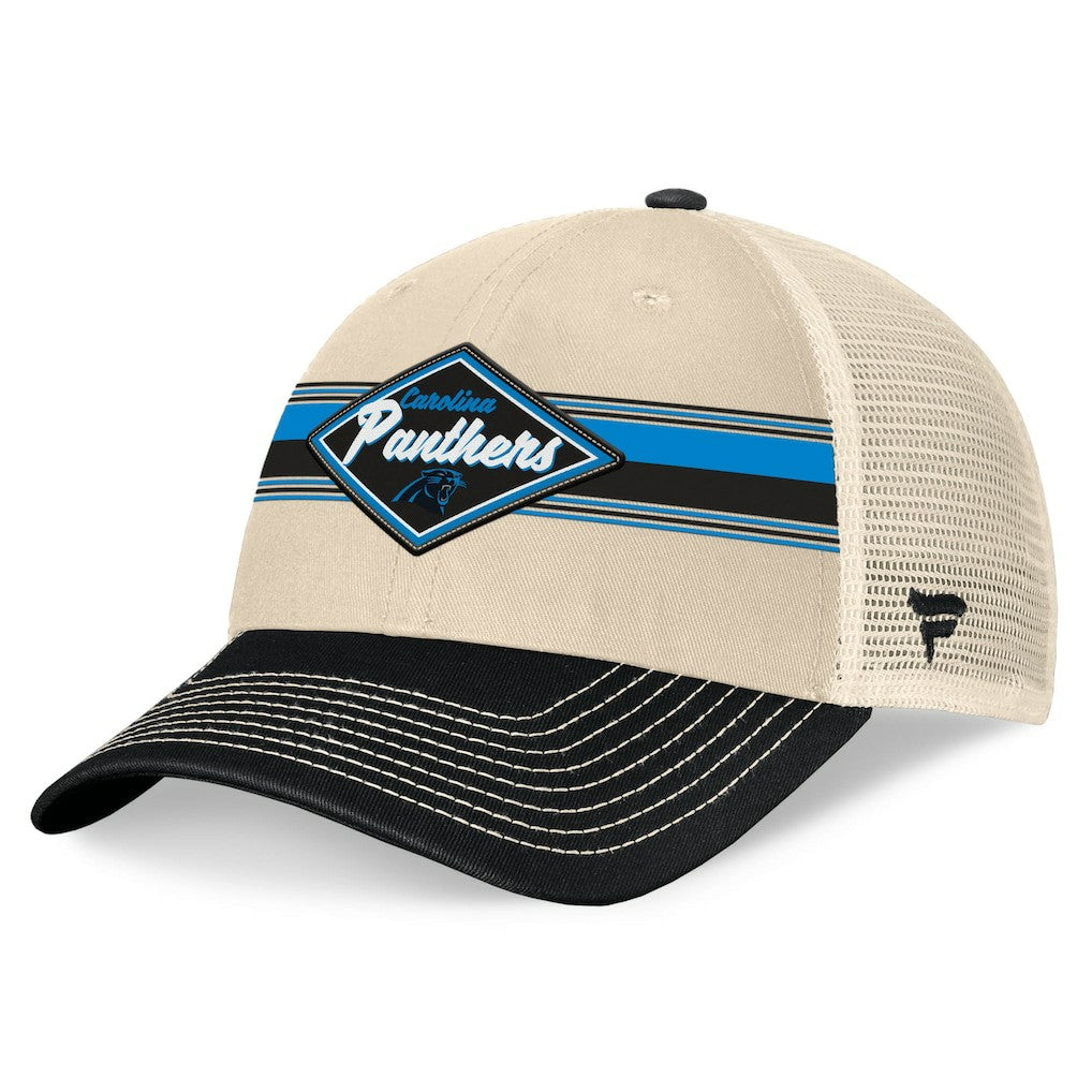 Diamond Stripe Trucker Adjustable Hat - Carolina Panthers Hats