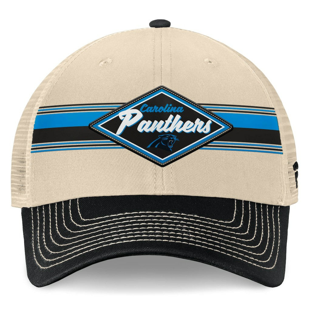 Diamond Stripe Trucker Adjustable Hat - Carolina Panthers Hats