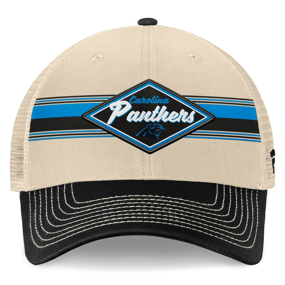 Diamond Stripe Trucker Adjustable Hat - Carolina Panthers Hats