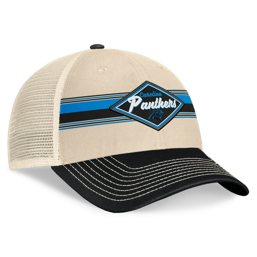 Diamond Stripe Trucker Adjustable Hat - Carolina Panthers Hats