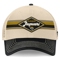 Diamond Stripe Trucker Adjustable Hat - Jacksonville Jaguars Hats