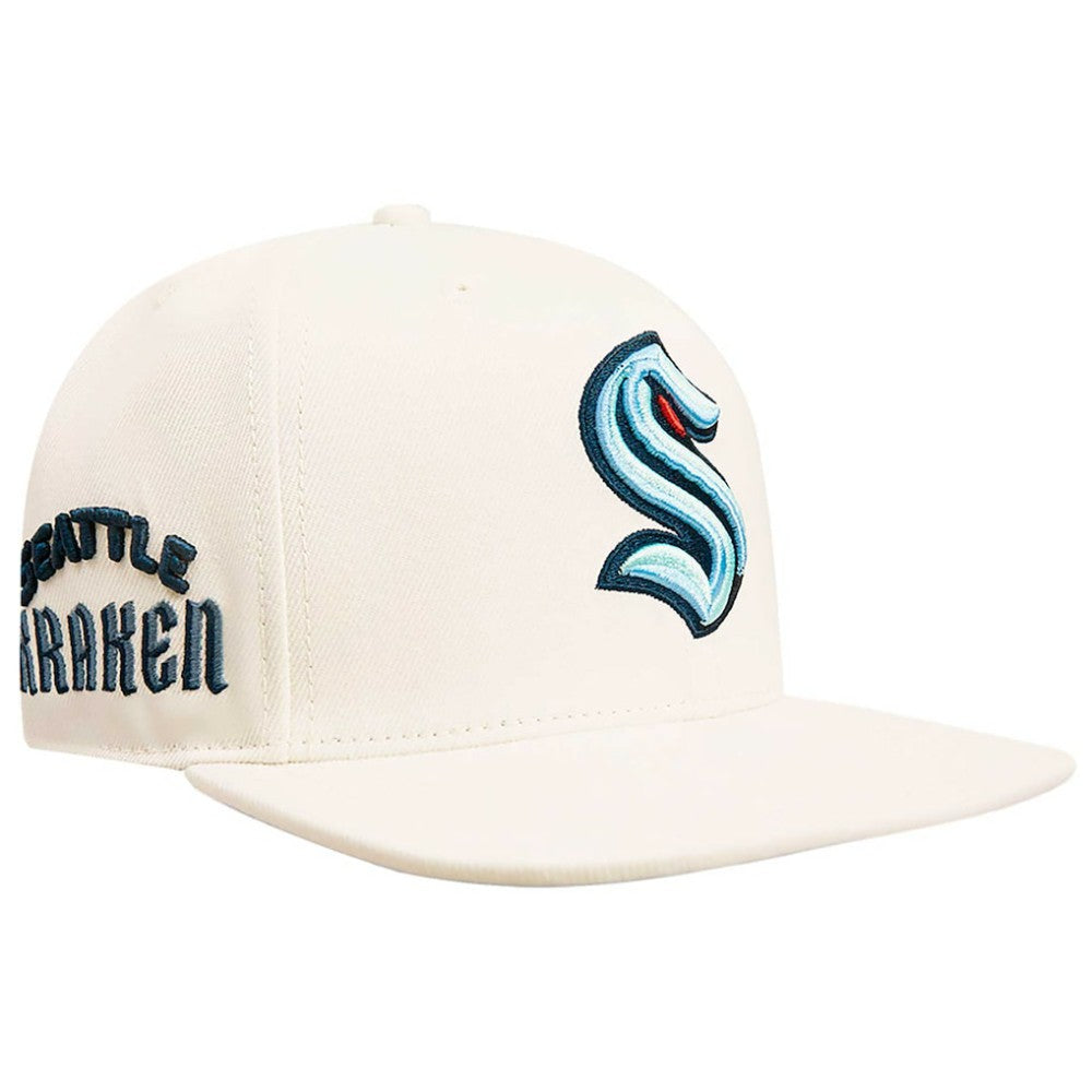 NHL Seattle Kraken Pro Standard Retro Classic Logo Snapback Hat
