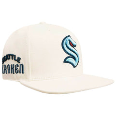 NHL Seattle Kraken Pro Standard Retro Classic Logo Snapback Hat