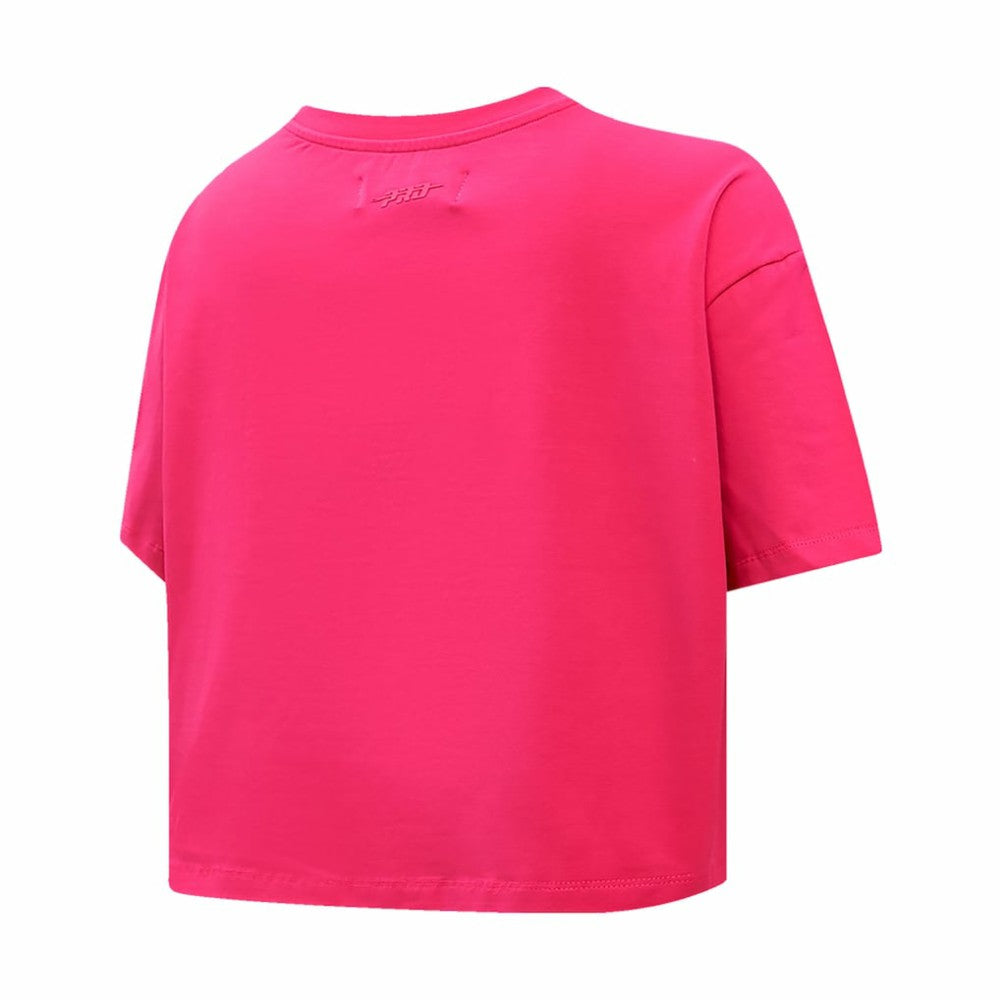 Pink St. Louis Cardinals Pro Standard Women's Triple Pink Boxy Cropped T-Shirt