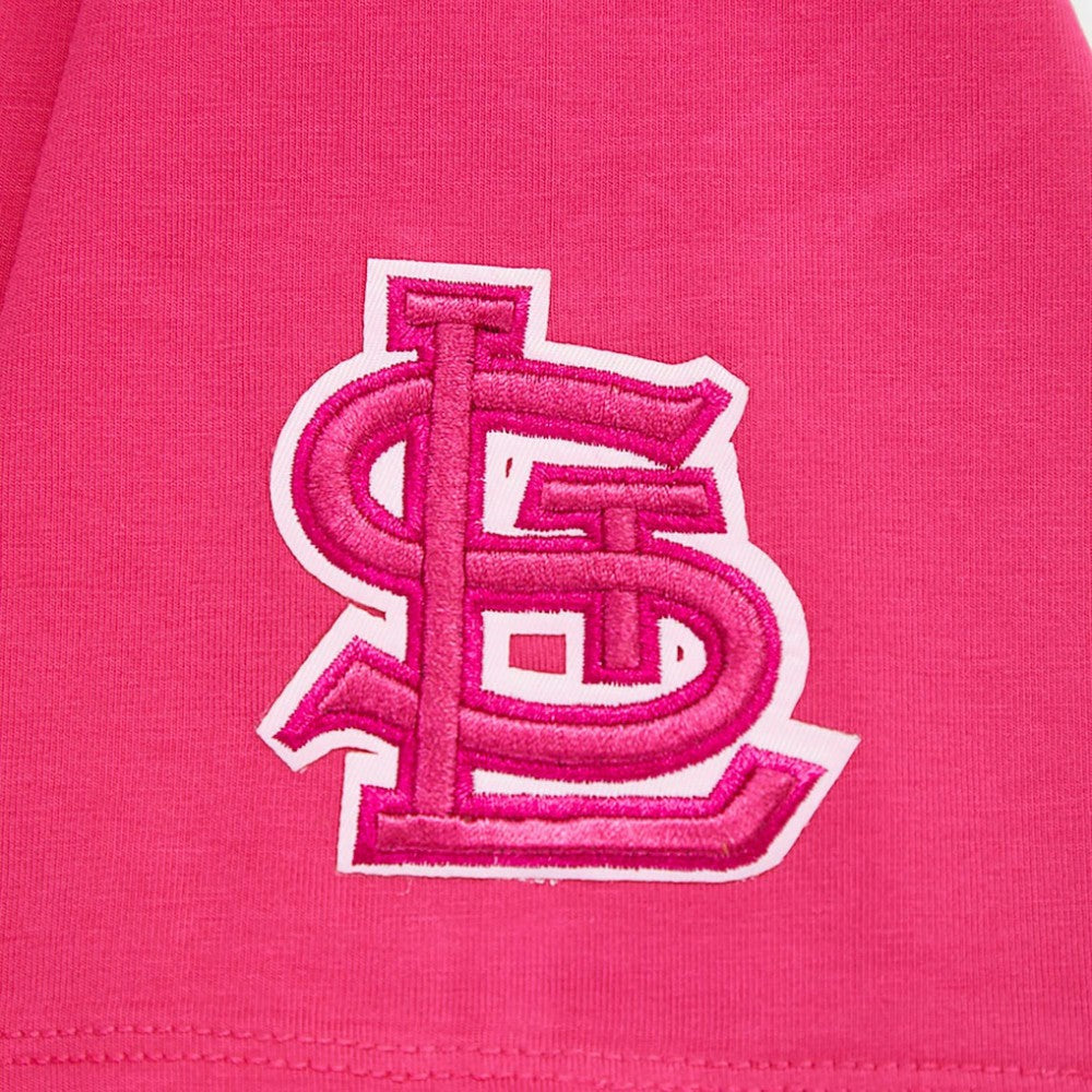 Pink St. Louis Cardinals Pro Standard Women's Triple Pink Boxy Cropped T-Shirt