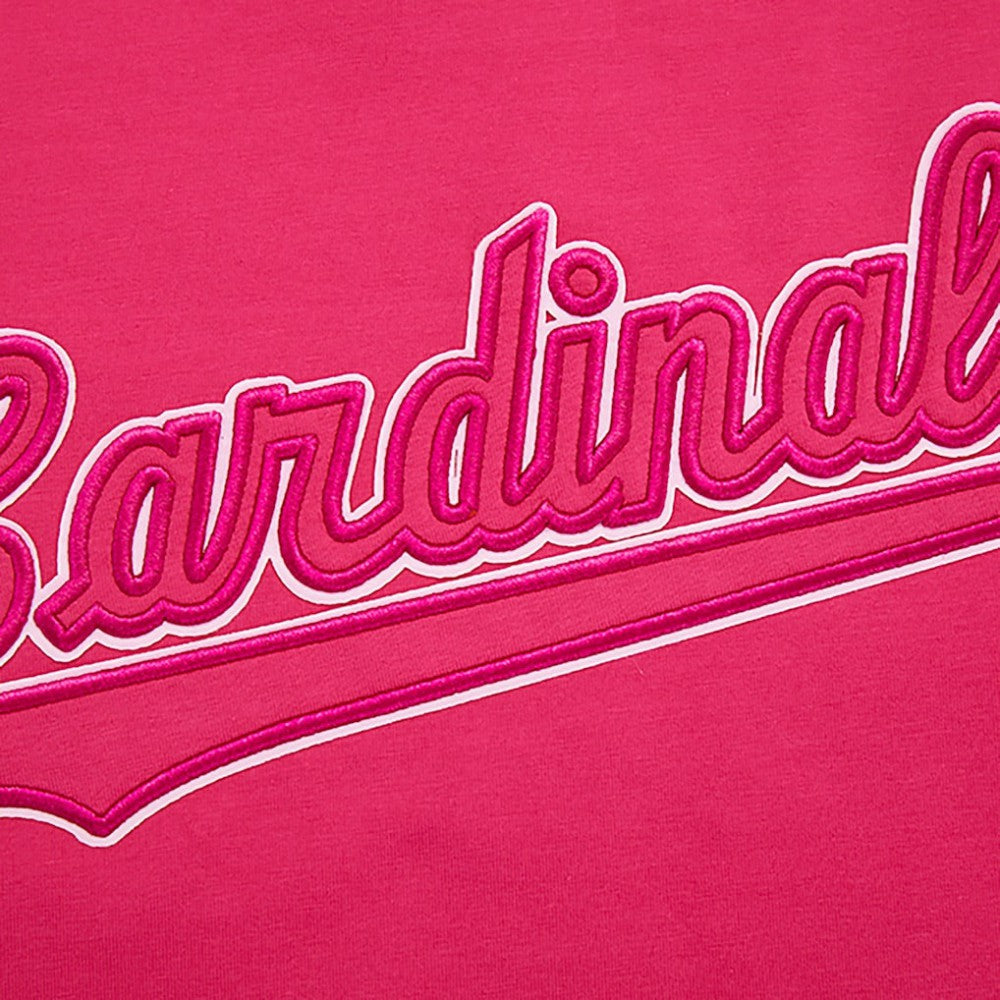Pink St. Louis Cardinals Pro Standard Women's Triple Pink Boxy Cropped T-Shirt