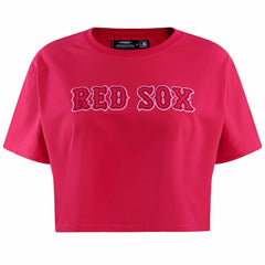 Pink Boston Red Sox Pro Standard Women's Triple Pink Boxy Cropped T-Shirt