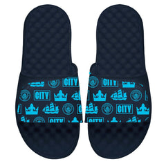 Manchester City ISlide Glyph Pattern Slide Sandals