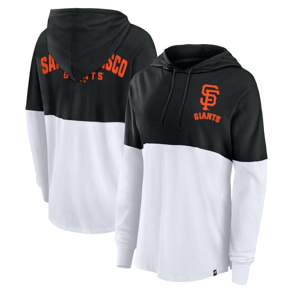 Black/White San Francisco Giants Fanatics Women's Backup Option Pullover Hoodie