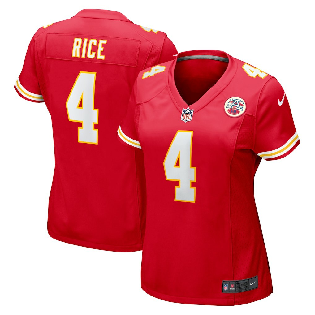 Rashee Rice  Women's Game Jersey - Kansas City Chiefs Jerseys