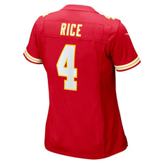 Rashee Rice  Women's Game Jersey - Kansas City Chiefs Jerseys