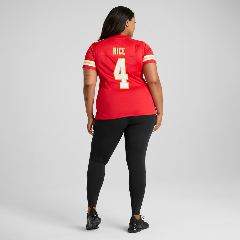 Rashee Rice  Women's Game Jersey - Kansas City Chiefs Jerseys