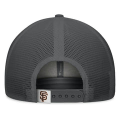 Gray/Graphite San Francisco Giants Fanatics A-Frame Trucker Adjustable Hat