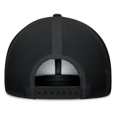 Black Miami Marlins Fanatics Team Patch A-Frame Trucker Snapback Hat